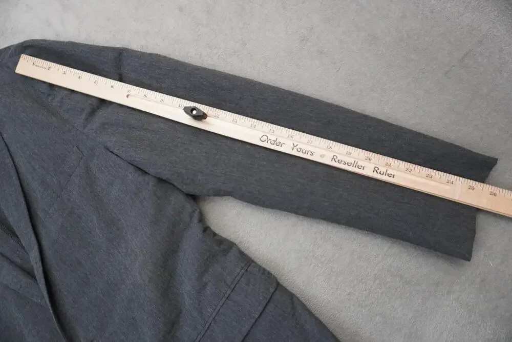 AllSaints Jacket Mens 42 Gray Cotton Linen Spitalfields Single Breasted Blazer